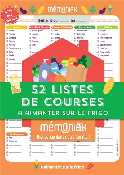 52 LISTES DE COURSES MEMONIAK