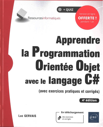 Apprendre la Programmation Orientée Objet avec le langage C#