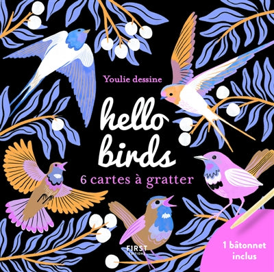 HELLO BIRDS : 6 CARTES A GRATTER