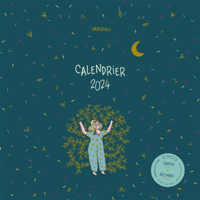 CALENDRIER MURAL MATHOU 2024