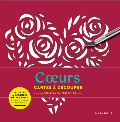 COEURS -CARTES A DECOUPER