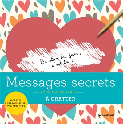 MESSAGES SECRETS A GRATTER -6 CARTES