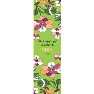 FLEURS -MARQUE-PAGES A COLORIER