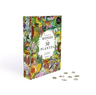 PUZZLE -LE TOUR DU MONDE EN 50 PLANTES