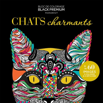 CHATS CHARMANTS -COLORIAGE BLACK PREMIUM