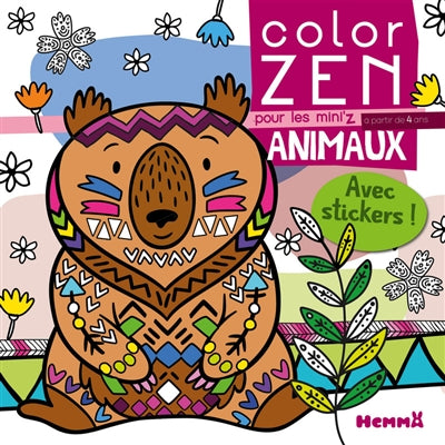 COLOR ZEN POUR LES MINI'Z : ANIMAUX