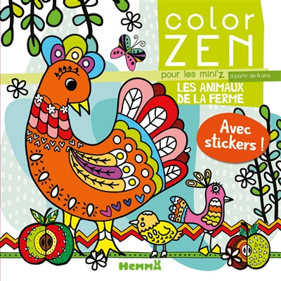 COLOR ZEN POUR LES MINI'Z - LES ANIMAUX DE LA FERME