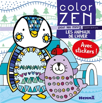 COLOR ZEN POUR LES MINI'Z : LES ANIMAUX DE L'HIVER