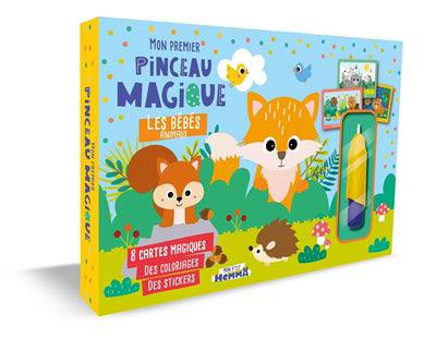 MON PREMIER PINCEAU MAGIQUE : LES BEBES ANIMAUX   8 CARTES MAGIQU