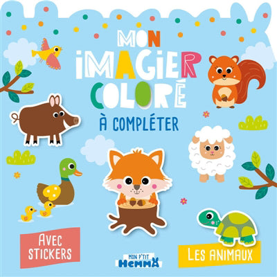 MON IMAGIER COLORE A COMPLETER : LES ANIMAUX