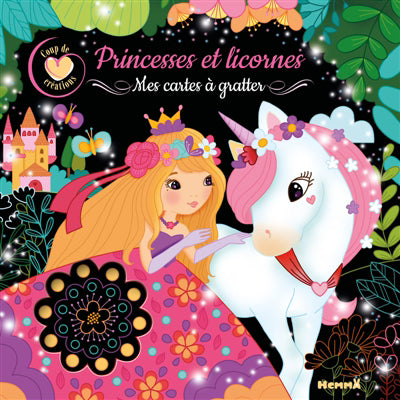 PRINCESSES ET LICORNES : MES CARTES A GRATTER