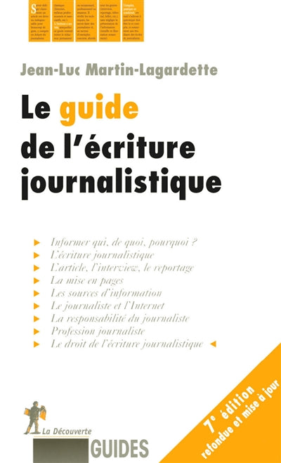 GUIDE DE L'ECRITURE JOURNALISTIQUE