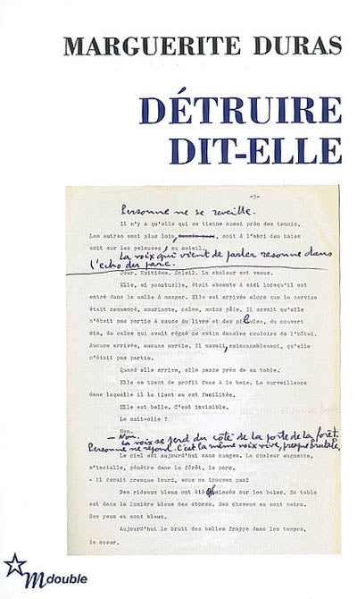 DÉTRUIRE DIT-ELLE