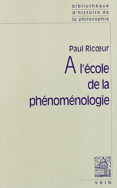 À l'école de la phénoménologie