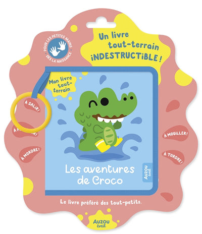 MON LIVRE TOUT-TERRAIN (NEOPRENE) - LES AVENTURES DE CROCO