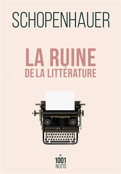 RUINE DE LA LITTERATURE