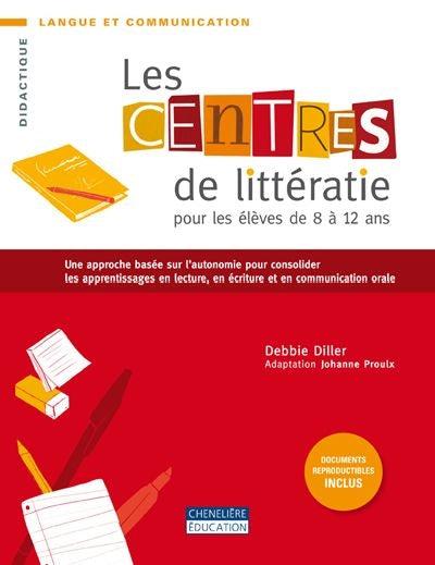 CENTRES DE LITTÉRATIE POUR LES ÉLÈVES DE 8 À 12 ANS