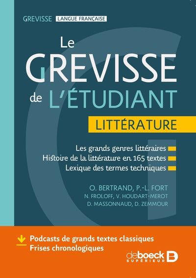 GREVISSE DE L'ETUDIANT LITTERATURE