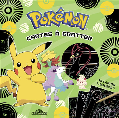 POKEMON 10 CARTES A GRATTER     PIKACHU A GALAR