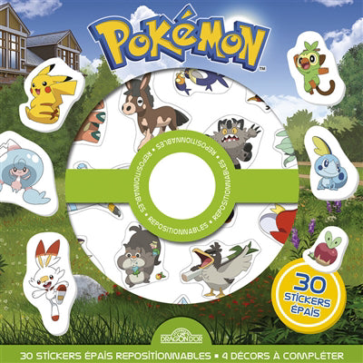 POKEMON - POCHETTE DE STICKERS REPOSITIONNABLES     CHERCHE-ET-TR