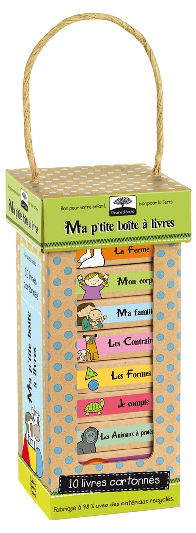 MA P'TITE BOITE A LIVRE (10 MINI-LIVRES)   *REG. 21,95$*