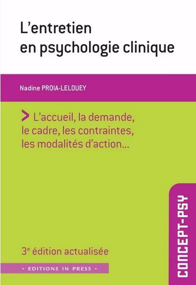 Entretien en psychologie clinique - 3e édition