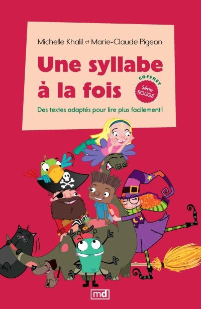 UNE SYLLABE A LA FOIS - SERIE ROUGE (COFFRET)