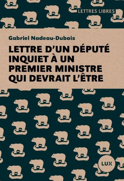 LETTRE D'UN DEPUTE INQUIET A UN PREMIER MINISTRE QUI DEVRAIT L'ET