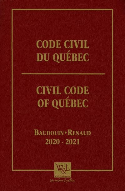 CODE CIVIL DU QUEBEC 2020-2021