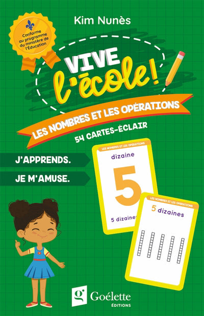 VIVE L'ECOLE! - CARTES-ECLAIR - 5. LES NOMBRES ET LES OPERATIONS