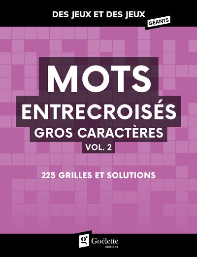MOTS ENTRECROISES T.02 (GROS CARACTERES)