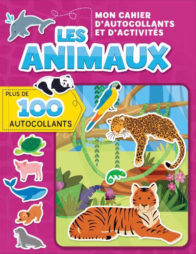 ANIMAUX -CAHIER AUTOCOLLANTS..