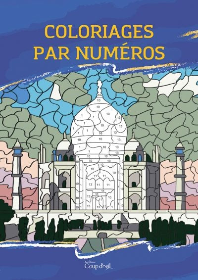 COLORIAGE PAR NUMEROS TAJ MAHAL