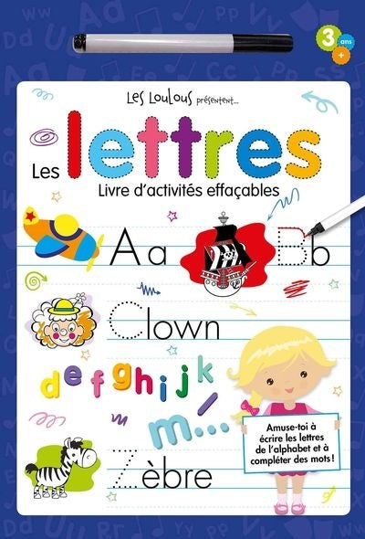 LETTRES -LIVRES D'ACTIVITES EFFACABLES