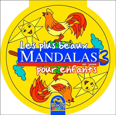PLUS BEAUX MANDALAS POUR ENFANTS - JAUNE