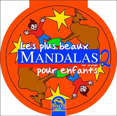 PLUS BEAUX MANDALAS POUR ENFANTS-ORANGE
