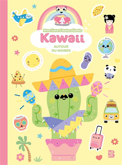 KAWAII -LIVRE..AUTOCOLL.AUTOUR DU MONDE