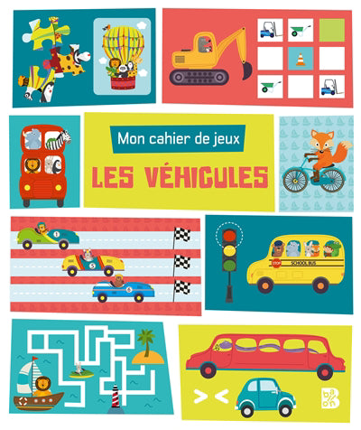 VEHICULES -MON CAHIER DE JEUX