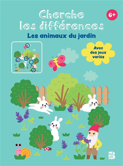 ANIMAUX DU JARDIN 6+ -CHERCHE LES DIFF..