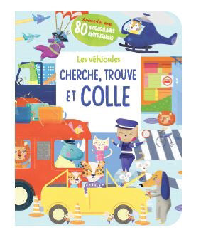 CHERCHE, TROUVE ET COLLE  LES VEHICULES