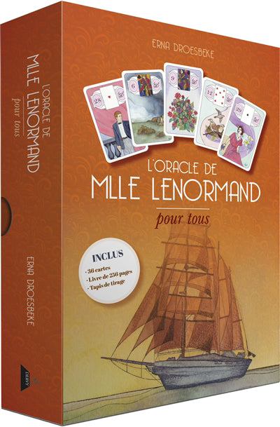 ORACLE DE MLLE LENORMAND POUR TOUS (COFFRET 36 CARTES + LIVR