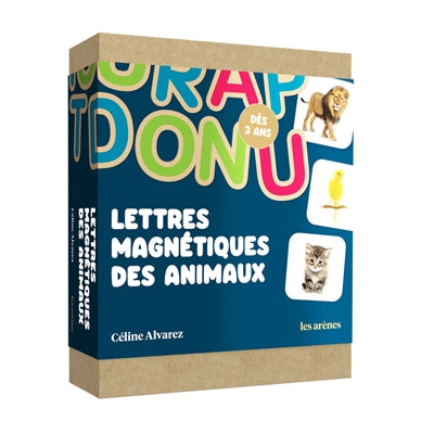 COFFRET LETTRES MAGNETIQUES ANIMAUX CELINE ALVAREZ 53 PIECES