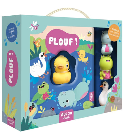 PLOUF (COFFRET DE BAIN AVEC 4 ANIMAUX)