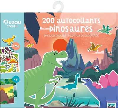 200 AUTOCOLLANTS DINOSAURES (EDITION 2021)