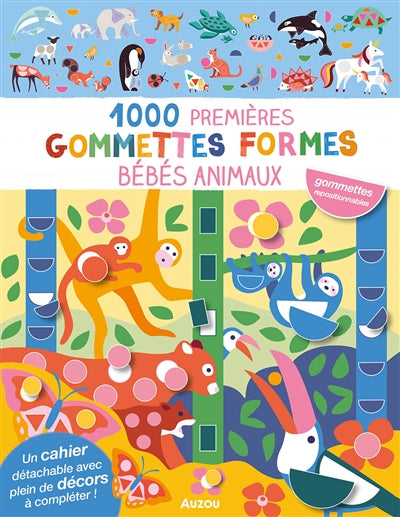 GOMMETTES FORMES - BEBES ANIMAUX