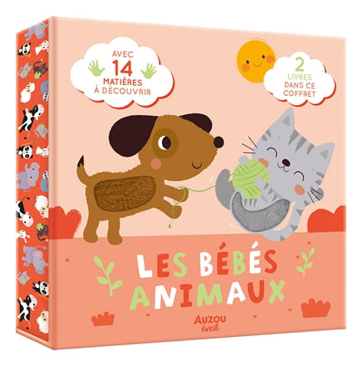 BEBES ANIMAUX (COFFRET 2 VOLUMES A TOUCHER)