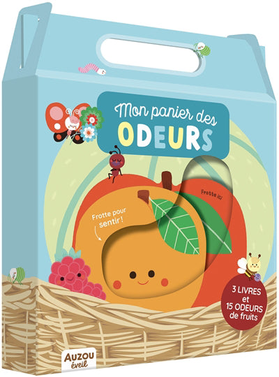 MON PANIER DES ODEURS (COFFRET 3 LIVRES ET 15 ODEURS DE FRUITS)