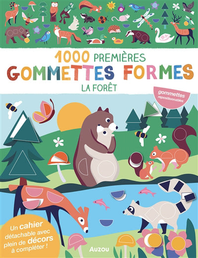 1000 GOMMETTES FORMES : LA FORET