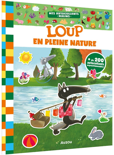 CAHIER D'AUTOCOLLANTS LOUP : EN PLEINE NATURE