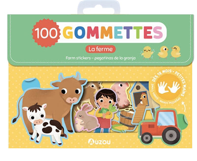 MA POCHETTE DE 100 GOMMETTES : LA FERME